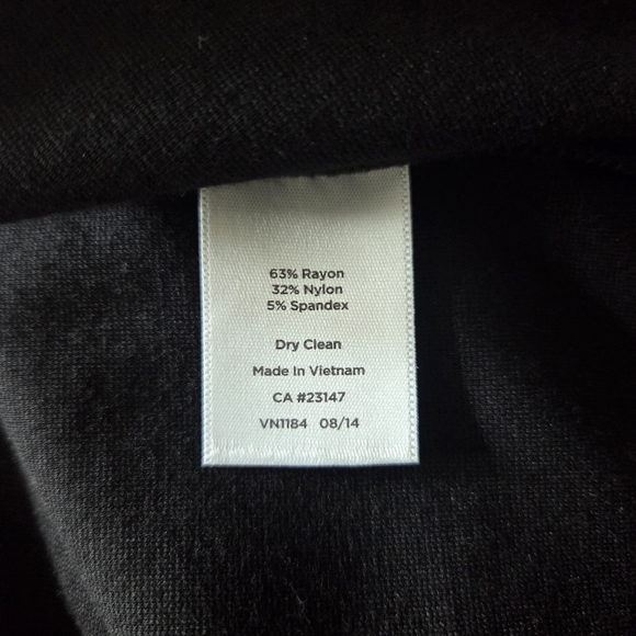 Talbots Classic Black Midi Dress Size 6P - Picture 5 of 6